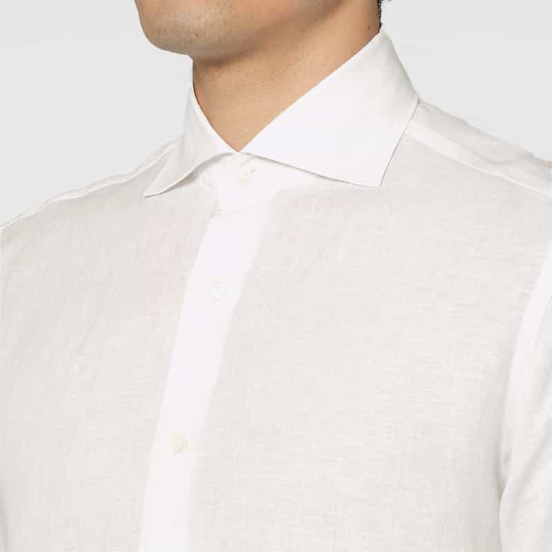 BARNEYS NEW YORK リネンシャツ WHITE