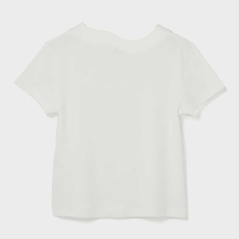 KANAKO SAKAI KANAKO SAKAI＜カナコ サカイ＞ デザインネックTシャツ WHITE