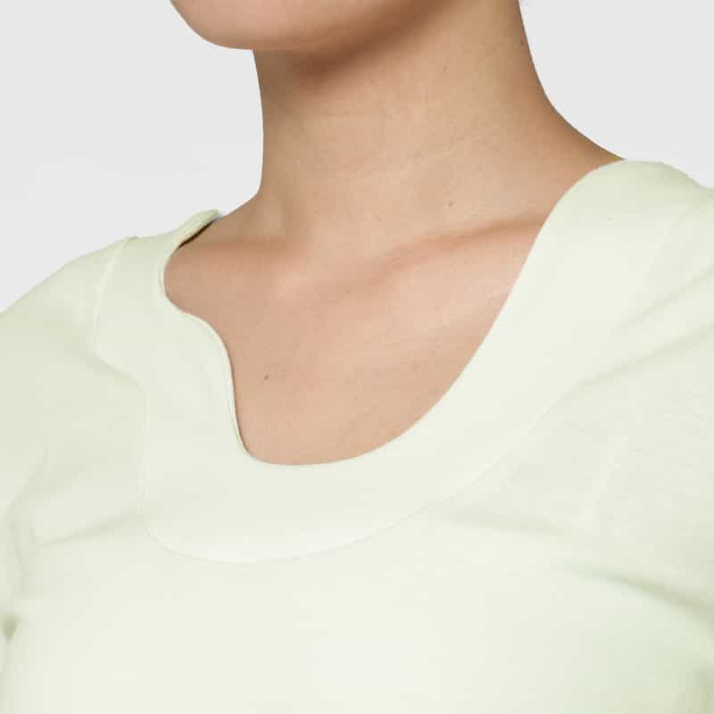 KANAKO SAKAI KANAKO SAKAI＜カナコ サカイ＞ デザインネックTシャツ LIGHT GREEN