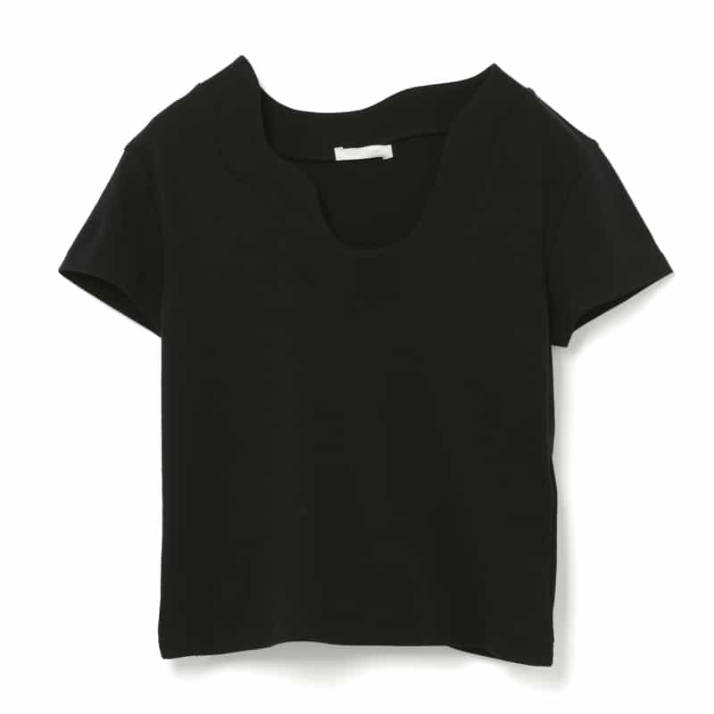 KANAKO SAKAI KANAKO SAKAI＜カナコ サカイ＞ デザインネックTシャツ BLACK