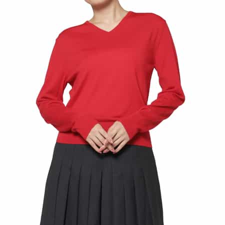 AMOMENTO ＜アモーメント＞ Vネックウールニットプルオーバー