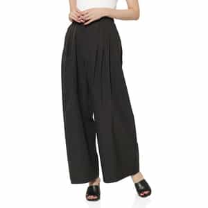 AMOMENTO ＜アモーメント＞ フロントタックデザイン ワイドパンツ