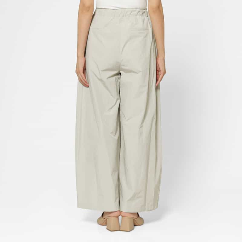 AMOMENTO AMOMENTO ＜アモーメント＞ フロントタックデザイン ワイドパンツ GRAY