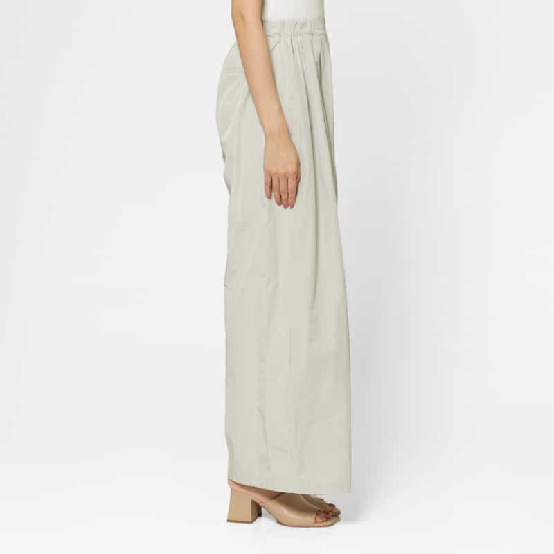 AMOMENTO AMOMENTO ＜アモーメント＞ フロントタックデザイン ワイドパンツ GRAY