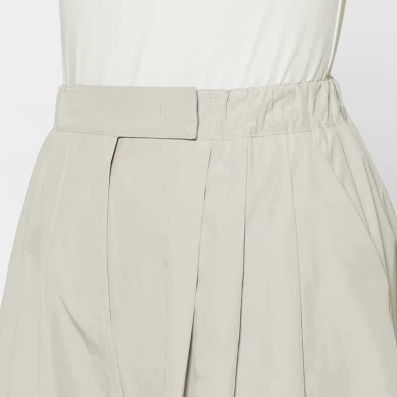 AMOMENTO AMOMENTO ＜アモーメント＞ フロントタックデザイン ワイドパンツ GRAY