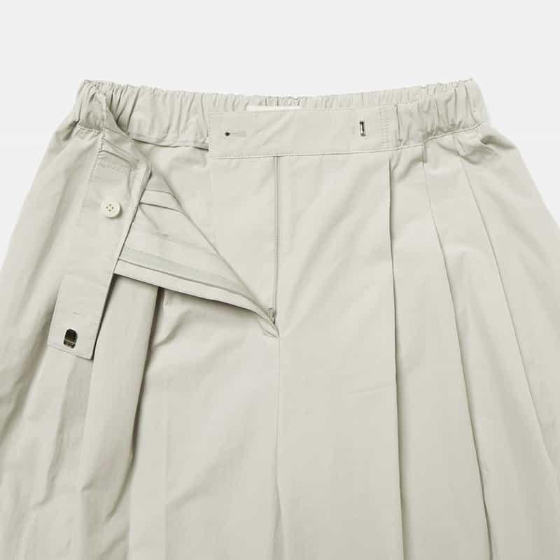 AMOMENTO AMOMENTO ＜アモーメント＞ フロントタックデザイン ワイドパンツ GRAY