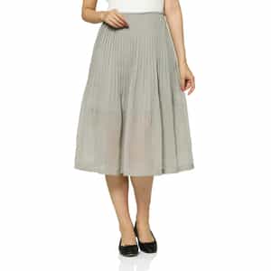 AMOMENTO ＜アモーメント＞ シアー素材プリーツスカート