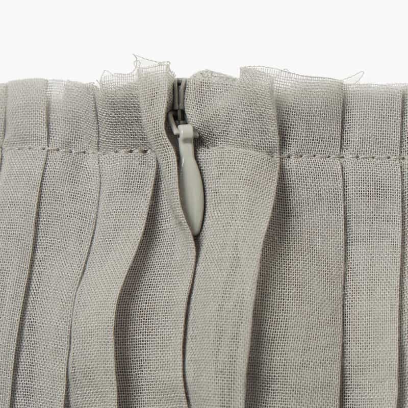 AMOMENTO AMOMENTO ＜アモーメント＞ シアー素材プリーツスカート GRAY