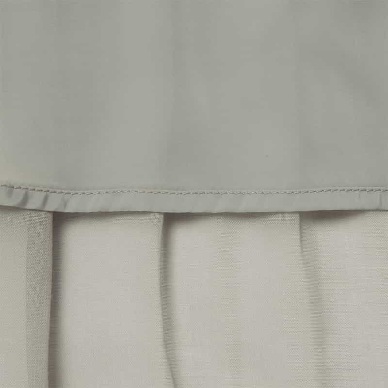 AMOMENTO AMOMENTO ＜アモーメント＞ シアー素材プリーツスカート GRAY