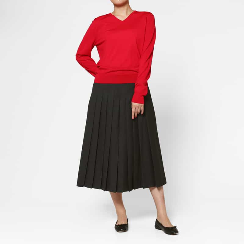 AMOMENTO AMOMENTO ＜アモーメント＞ フロントタックデザイン ワイドキュロットパンツ GRAY