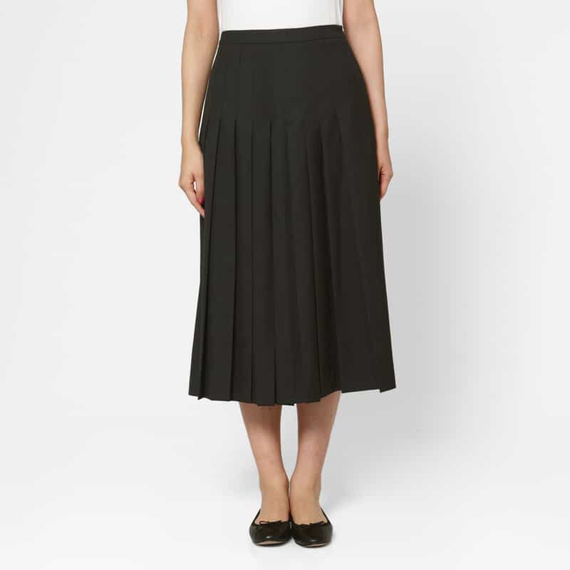 AMOMENTO AMOMENTO ＜アモーメント＞ フロントタックデザイン ワイドキュロットパンツ GRAY