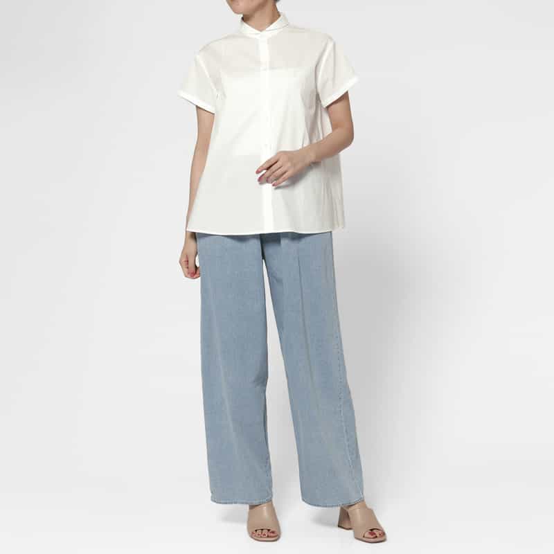 ROBERT FRIEDMAN ROBERT FRIEDMAN ＜ロベルト フリッドマン＞ ハーフスリーブシャツ WHITE