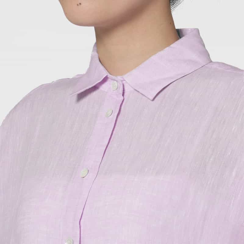 ROBERT FRIEDMAN ROBERT FRIEDMAN ＜ロベルト フリッドマン＞ ハーフスリーブ リネンシャツ PINK