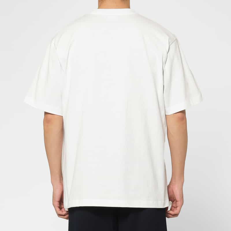 BARNEYS NEW YORK "BARNEYS" ＜チャンピオン＞ ロゴ入りカットソー WHITE