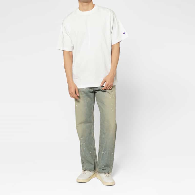 BARNEYS NEW YORK "BARNEYS" ＜チャンピオン＞ ロゴ入りカットソー WHITE