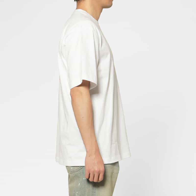 BARNEYS NEW YORK "BARNEYS" ＜チャンピオン＞ ロゴ入りカットソー WHITE