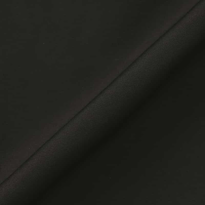 BARNEYS NEW YORK ウォッシャブル タフタギャザーミディドレス BLACK