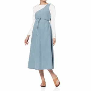 BASERANGE ＜ベースレンジ＞ デニム ワンショルダードレス