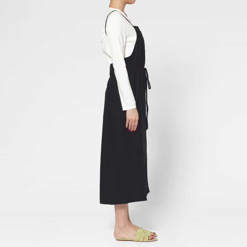 BASERANGE BASERANGE ＜ベースレンジ＞ エプロンドレス BLACK