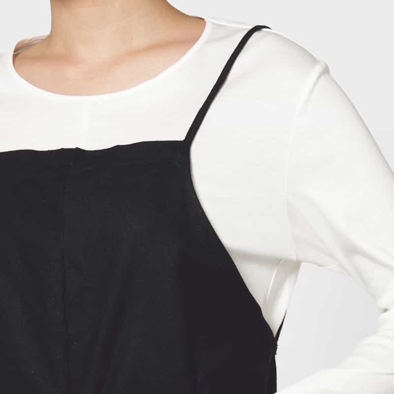 BASERANGE BASERANGE ＜ベースレンジ＞ エプロンドレス BLACK