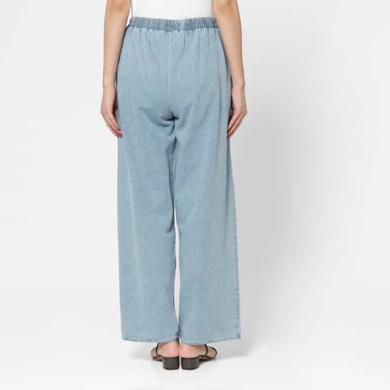 BASERANGE BASERANGE ＜ベースレンジ＞ デニム イージーパンツ LIGHT BLUE