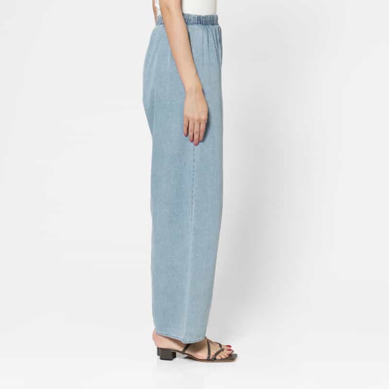 BASERANGE BASERANGE ＜ベースレンジ＞ デニム イージーパンツ LIGHT BLUE