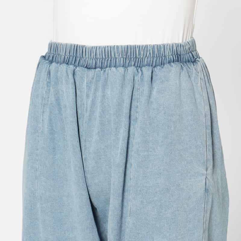 BASERANGE BASERANGE ＜ベースレンジ＞ デニム イージーパンツ LIGHT BLUE