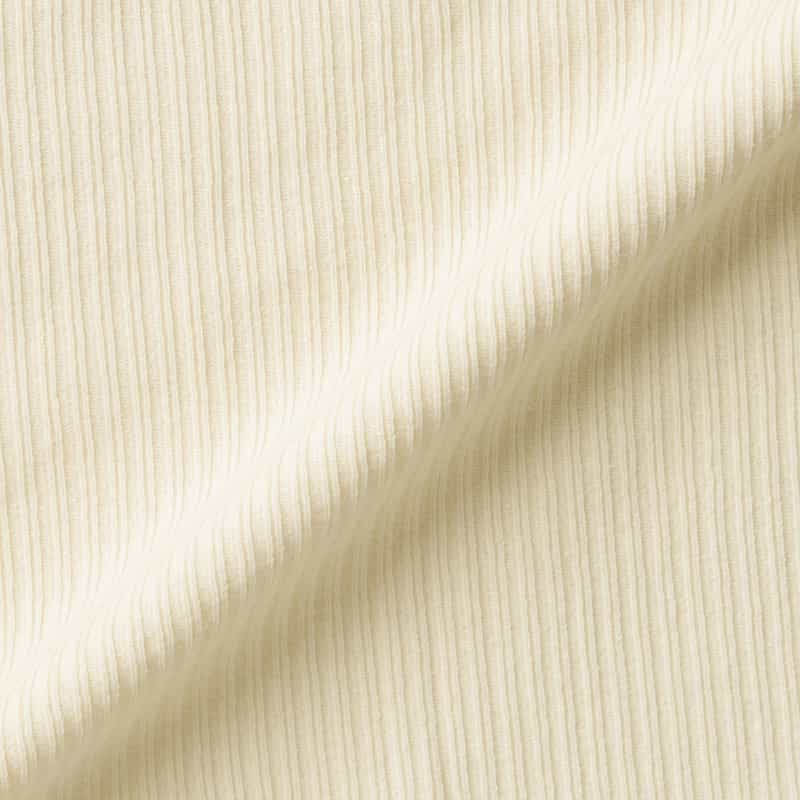 BASERANGE BASERANGE ＜ベースレンジ＞ ハート型カットアウト リブカットソー WHITE