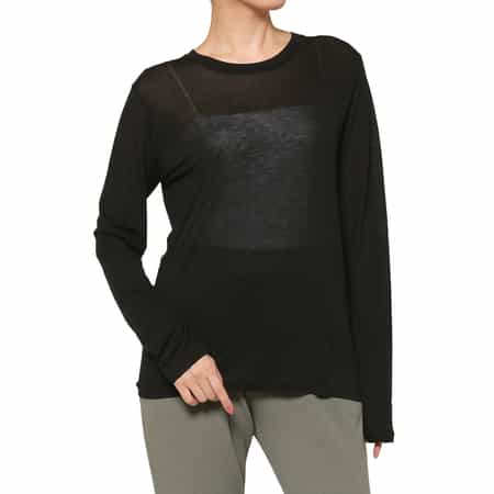 BASERANGE ＜ベースレンジ＞ シアー素材カットソー