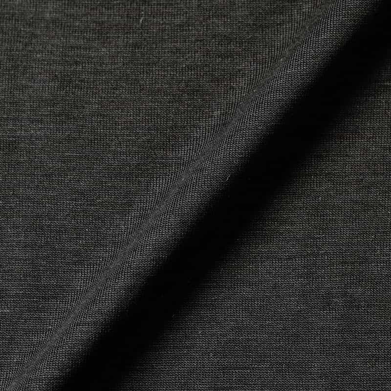 BASERANGE BASERANGE ＜ベースレンジ＞ シアー素材カットソー BLACK