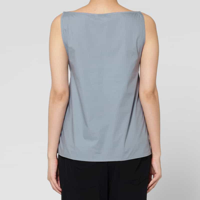 BASERANGE BASERANGE ＜ベースレンジ＞ ウエストリボンブラウス LIGHT BLUE