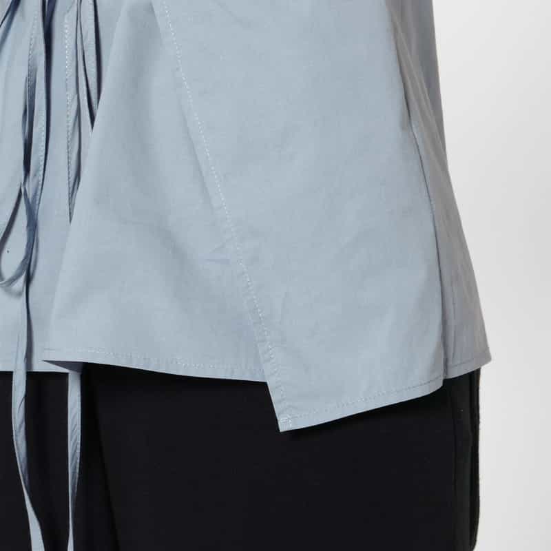 BASERANGE BASERANGE ＜ベースレンジ＞ ウエストリボンブラウス LIGHT BLUE