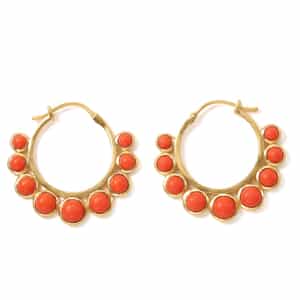 LA SOEUR ＜ラ スール＞ ピアス（オレンジコーラル）