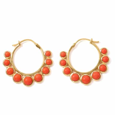 LA SOEUR ＜ラ スール＞ ピアス（オレンジコーラル）