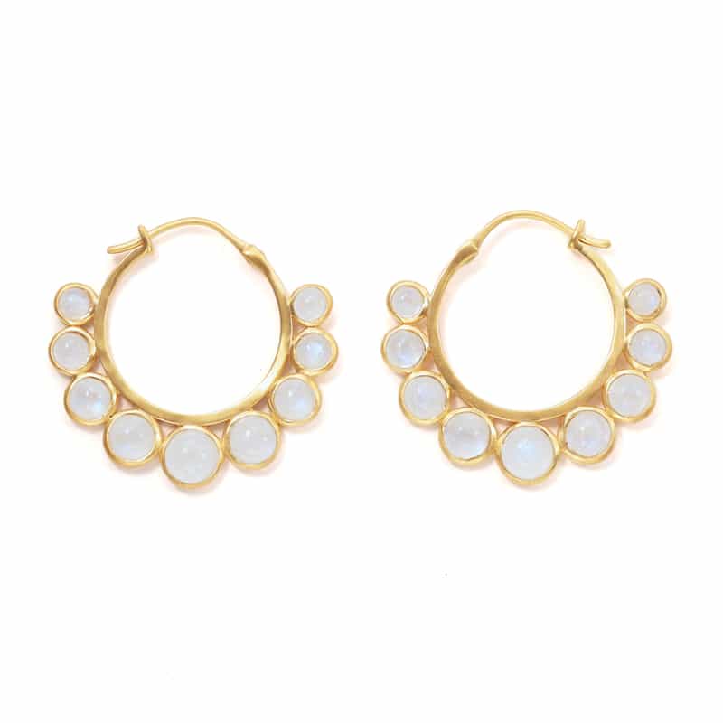 LA SOEUR ＜ラ スール＞ ピアス（ムーンストーン）