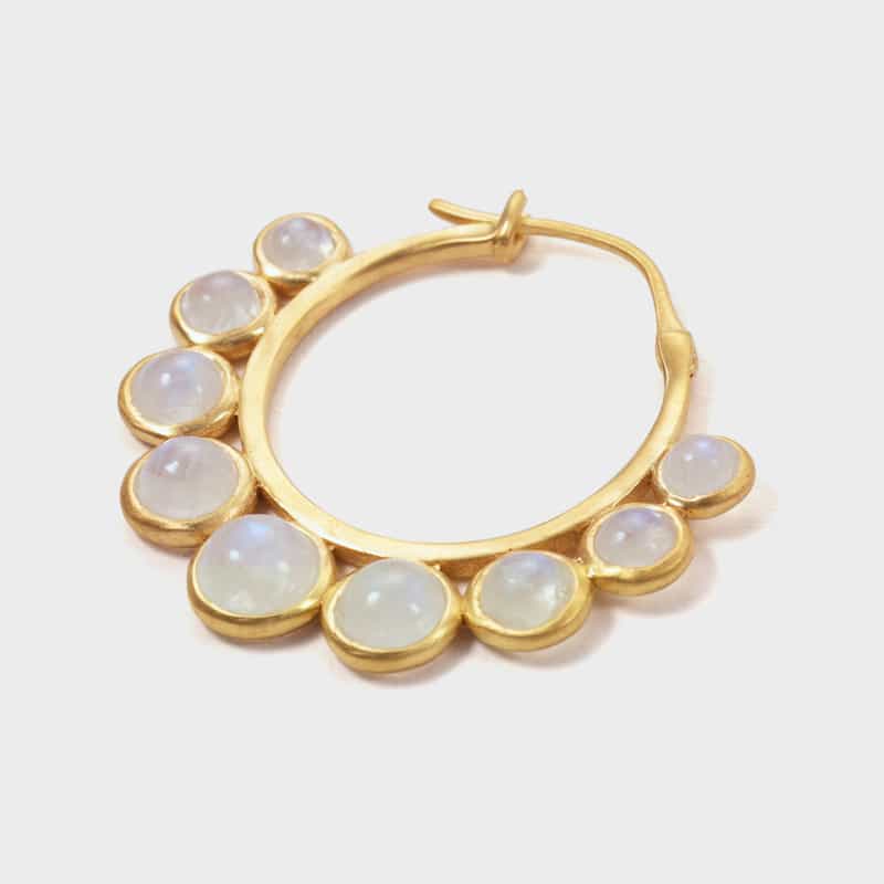 LA SOEUR LA SOEUR ＜ラ スール＞ ピアス（ムーンストーン） GOLD