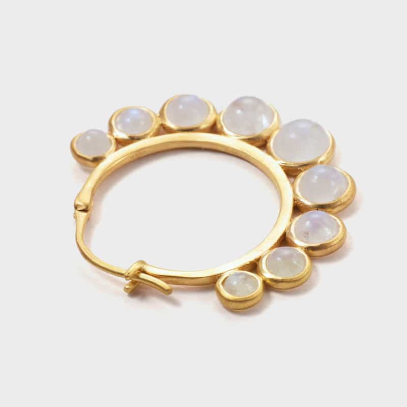 LA SOEUR LA SOEUR ＜ラ スール＞ ピアス（ムーンストーン） GOLD