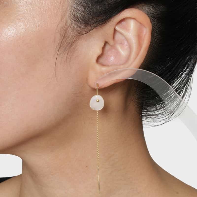 LA SOEUR LA SOEUR ＜ラ スール＞ ピアス（マザーオブパール） GOLD