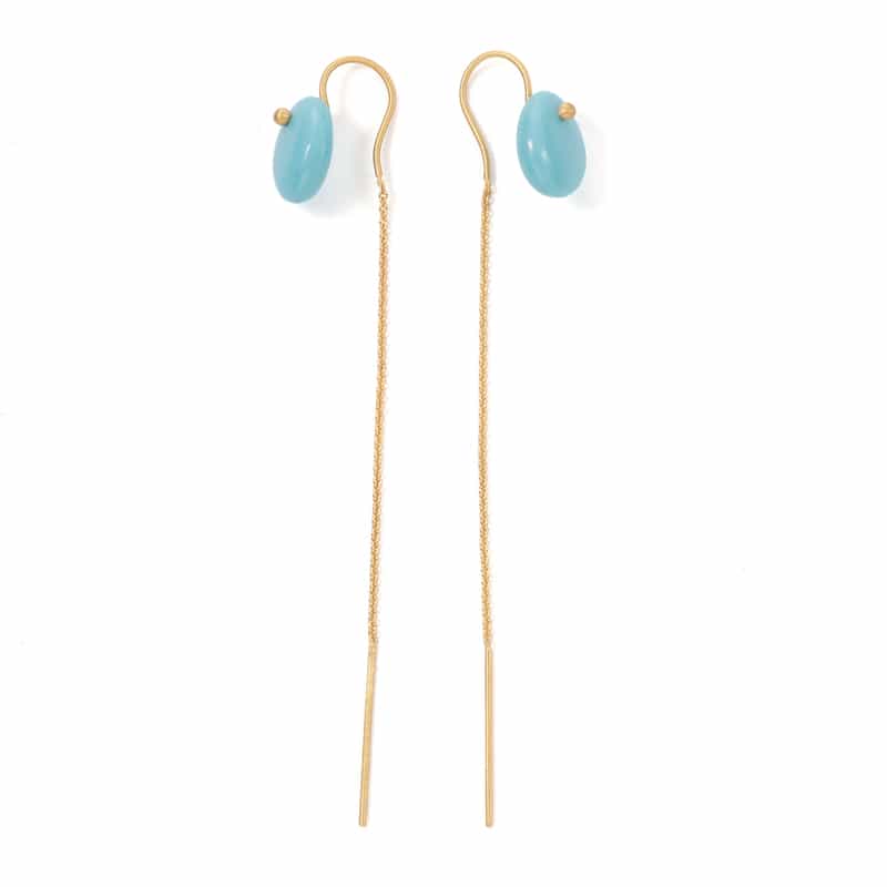 LA SOEUR LA SOEUR ＜ラ スール＞ ピアス（ハウライトターコイズ） NONE