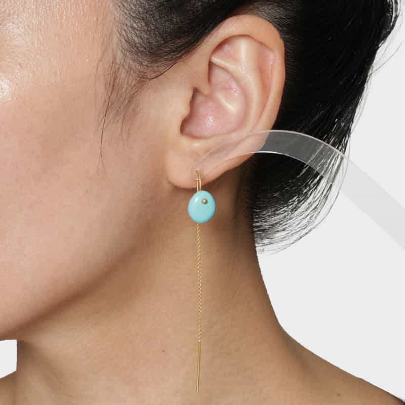 LA SOEUR LA SOEUR ＜ラ スール＞ ピアス（ハウライトターコイズ） NONE