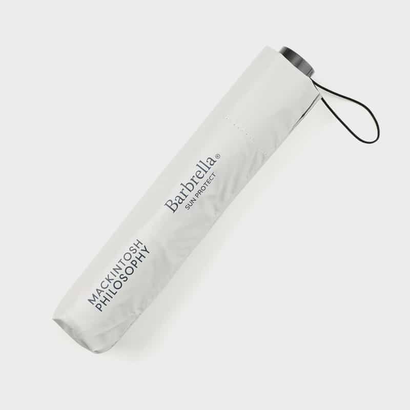 MACKINTOSH MACKINTOSH PHILOSOPHY＜マッキントッシュ フィロソフィー＞ジャンプ式折り畳み傘（晴雨兼用） WHITE