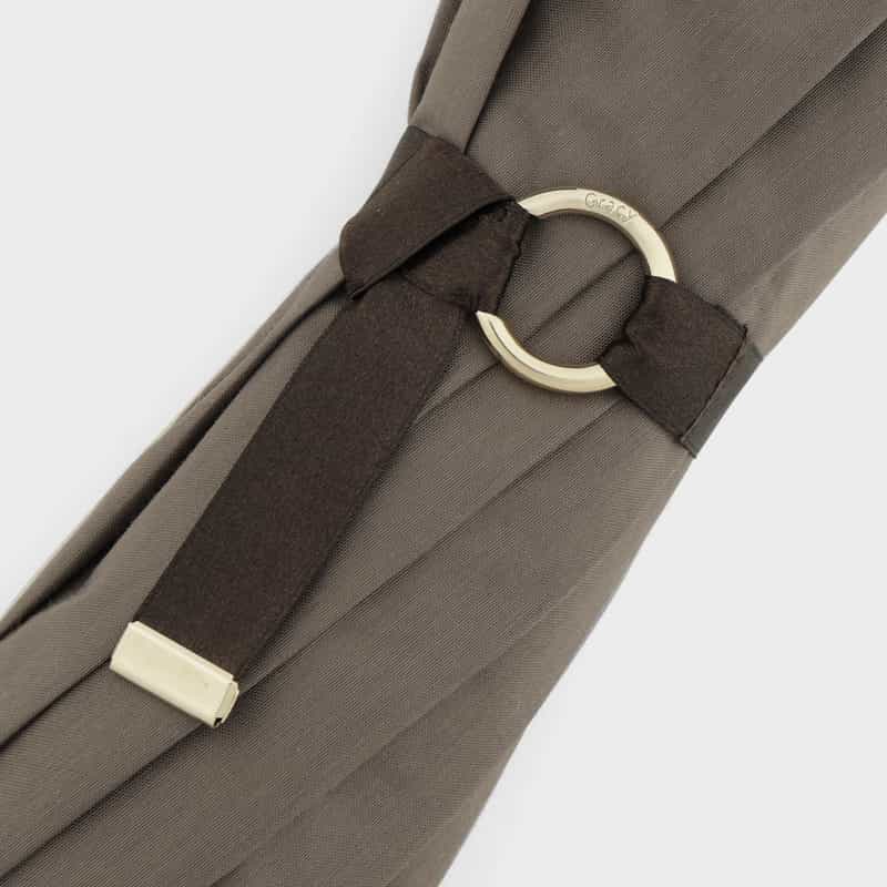 GRACY GRACY ＜グレイシー＞ 折りたたみ傘（晴雨兼用） GRAY