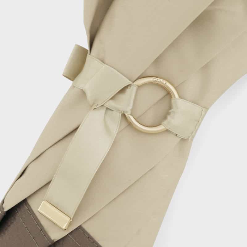 GRACY GRACY ＜グレイシー＞ 折りたたみ傘（晴雨兼用） GRAY