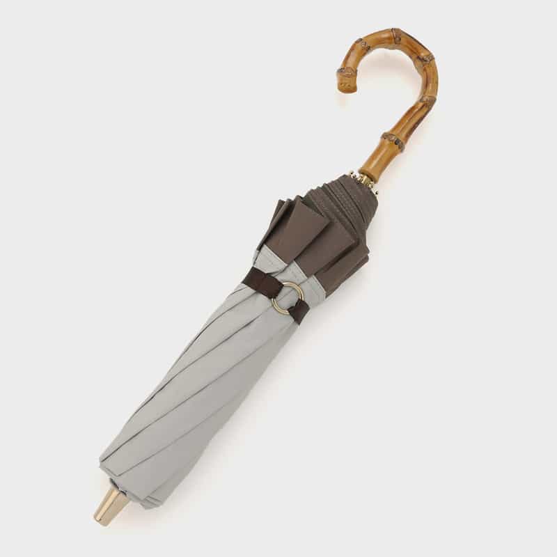 GRACY GRACY ＜グレイシー＞ 折りたたみ傘（晴雨兼用） LIGHT GRAY