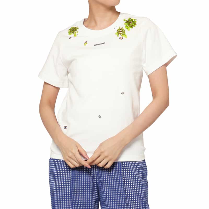 SHUSHU/TONG SHUSHU/TONG ＜シュシュ/トン＞ ハトメデザインエンブロイダリーカットソー GREEN