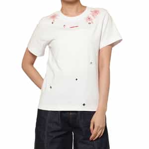 SHUSHU/TONG ＜シュシュ/トン＞ ハトメデザインエンブロイダリーカットソー