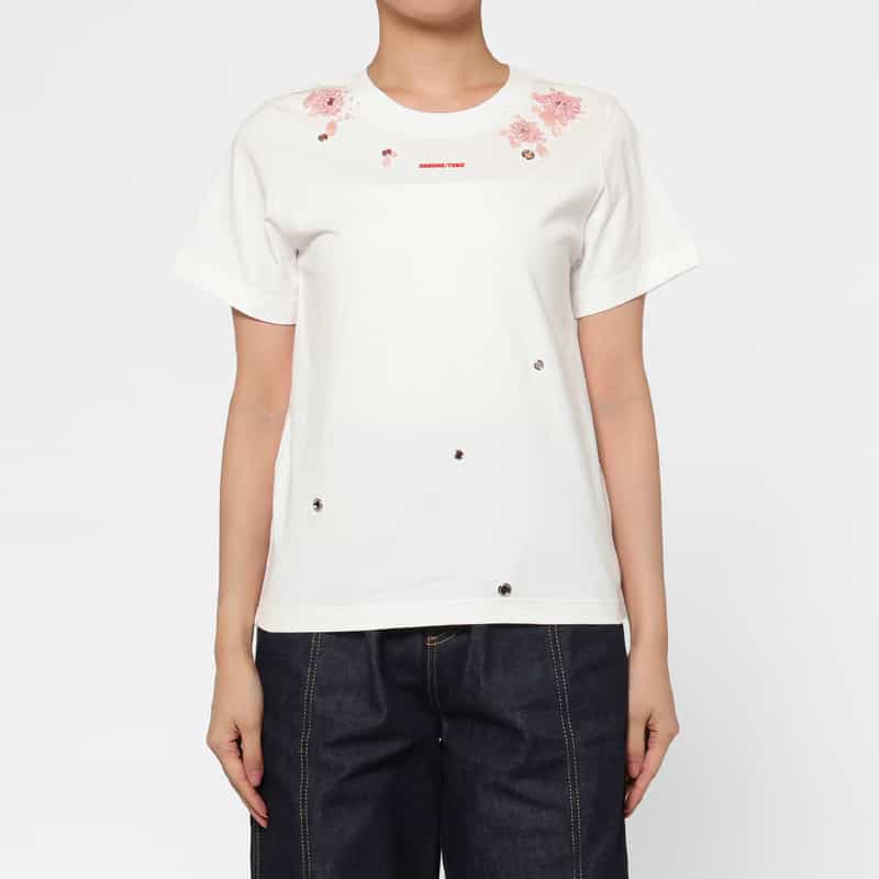 SHUSHU/TONG SHUSHU/TONG ＜シュシュ/トン＞ ハトメデザインエンブロイダリーカットソー PINK