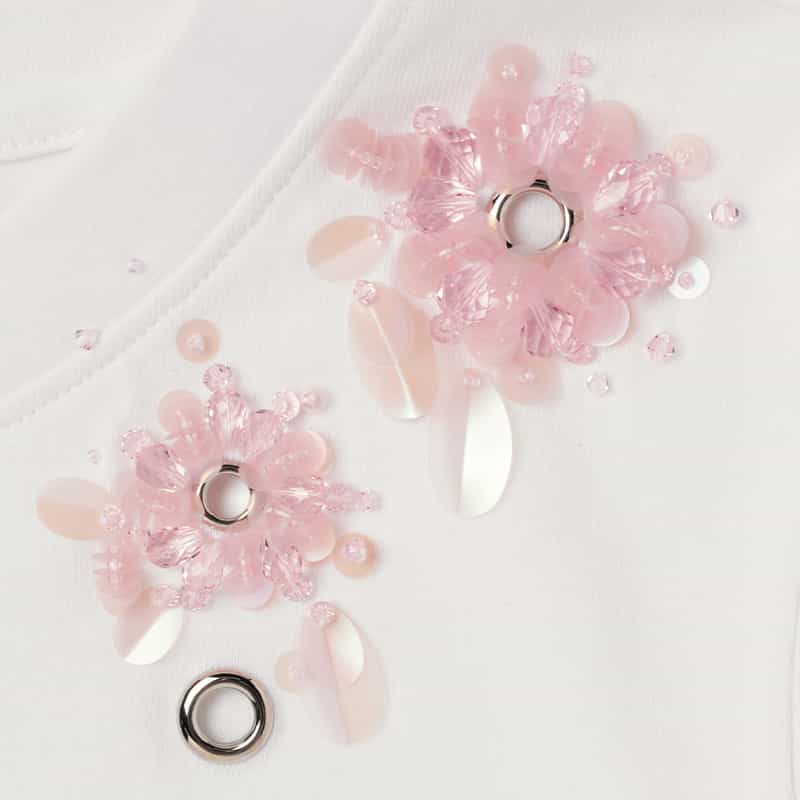 SHUSHU/TONG SHUSHU/TONG ＜シュシュ/トン＞ ハトメデザインエンブロイダリーカットソー PINK