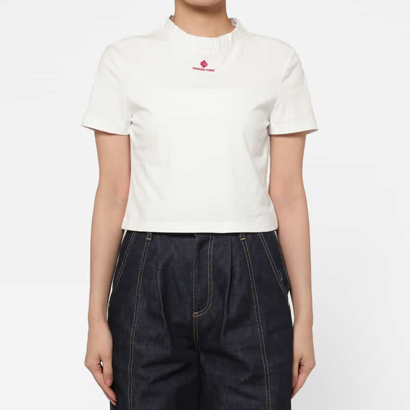 SHUSHU/TONG SHUSHU/TONG ＜シュシュ/トン＞ フリルネックカットソー WHITE