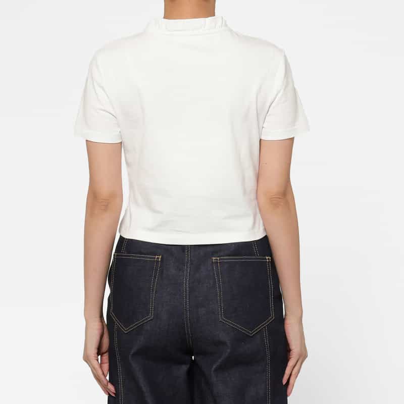 SHUSHU/TONG SHUSHU/TONG ＜シュシュ/トン＞ フリルネックカットソー WHITE